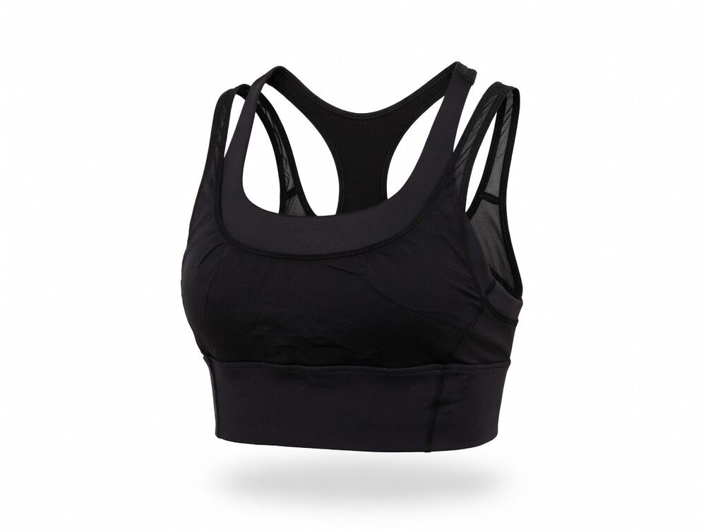 Lululemon Run Times Bra Black High-Support Padded Women's Size 8